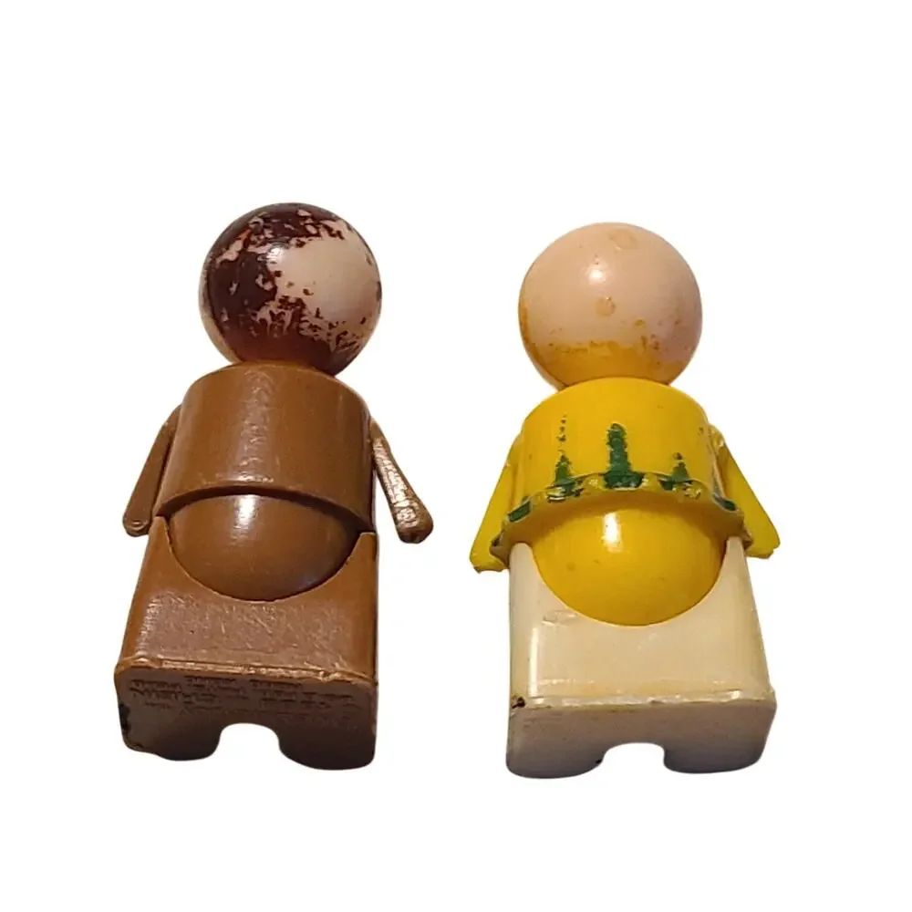 vtg 1969 J Chein Tweakie People Father Figure Tweakie-Toy Plastic Tweakies House